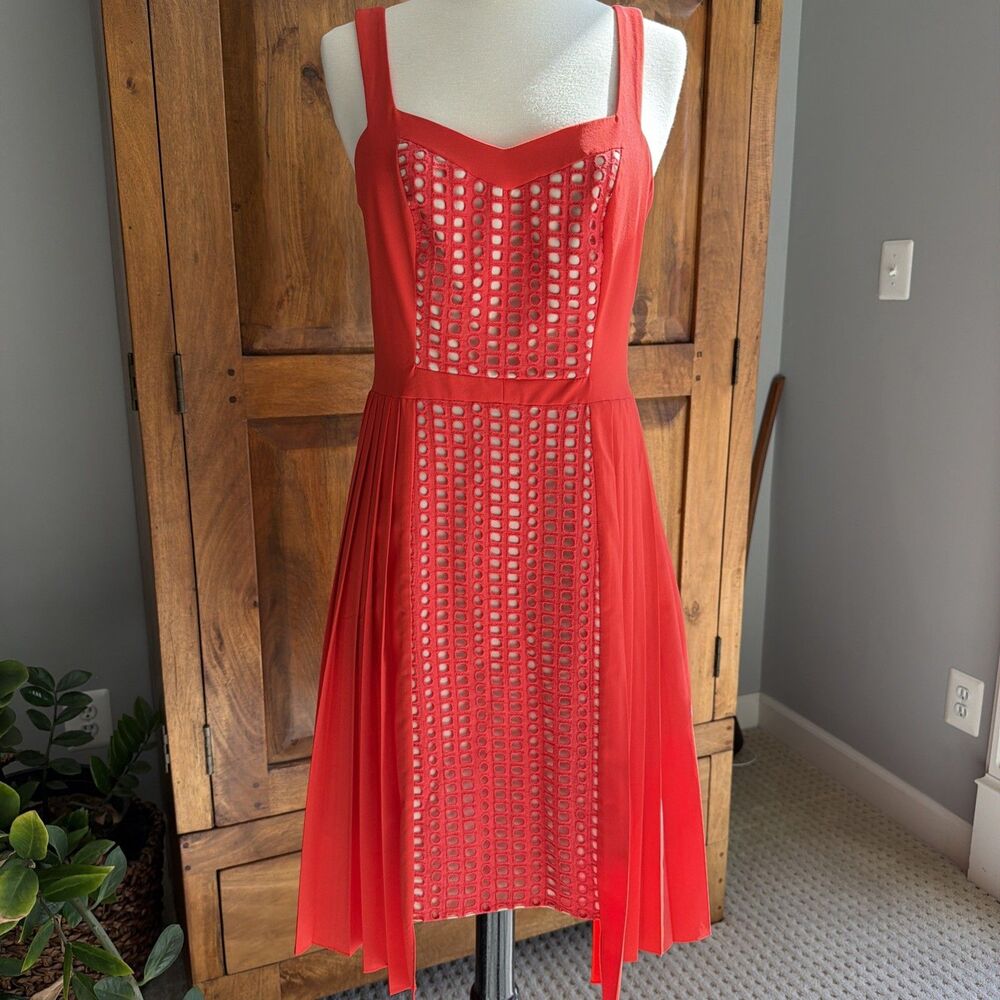 Anthropologie Vessel Red Dress Size 6